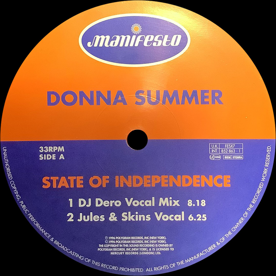 Donna Summer - State Of Independence